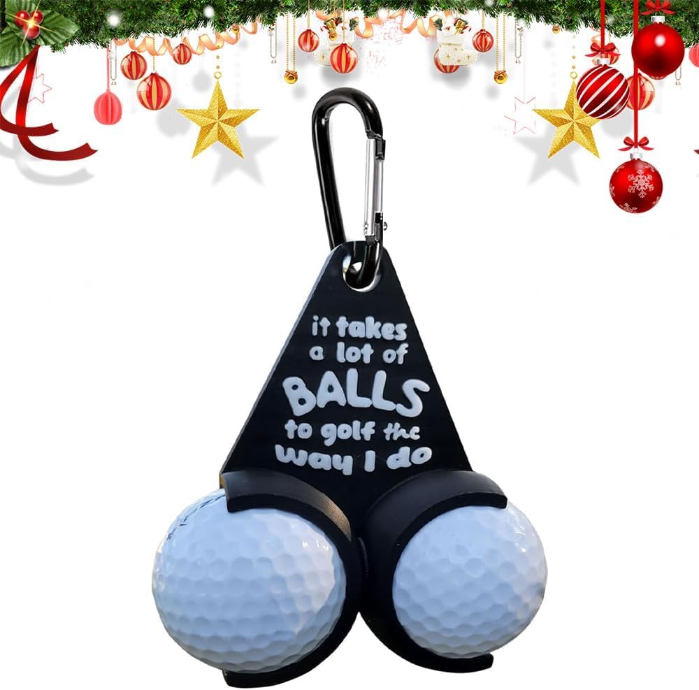 Golf Ball Holder Funny Golf Gifts,Golf Ball Testicle Sac Holder